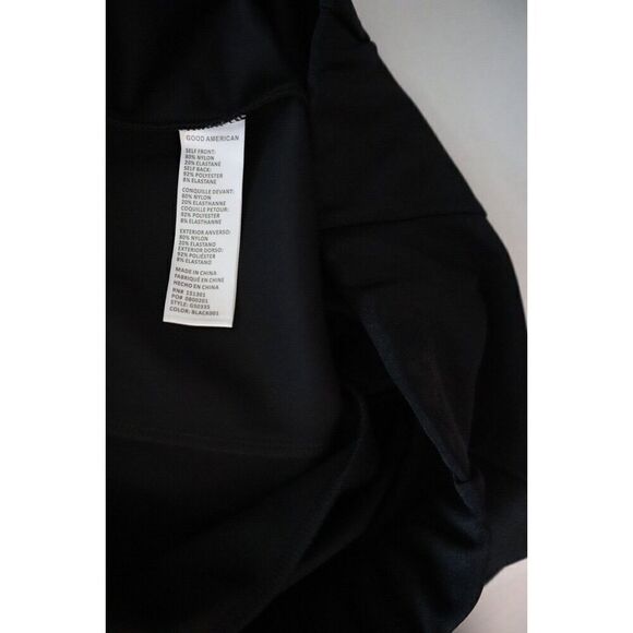 Good American GS0335-001 Women Sz 4/XL Black Disco Boss High Waist Leggings - Picture 4 of 10